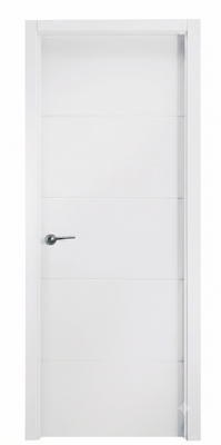 PUERTA ABATIBLE EN BLOCK VT5 LACADA BLANCA CIEGA 80,5CM IZQUIERDA