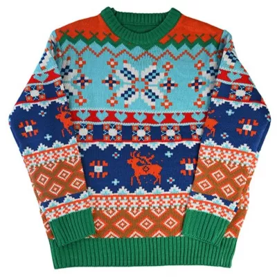 Julesweater, multifarvet, L