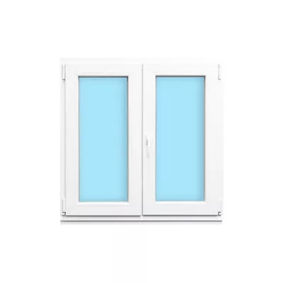 VENTANA PVC OSCILOBATIENTE BLANCA 100X100CM