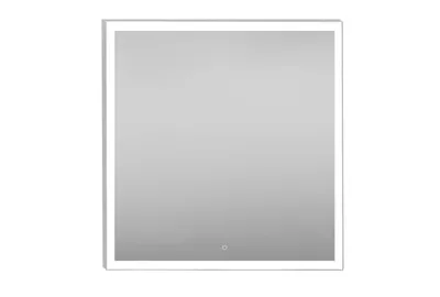 ESPEJO DE BAÑO CON LUZ LED ETNA 80X80CM ACERO