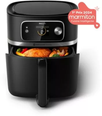 Friteuse sans huile PHILIPS Series 7000 XXL 8,3L HD9880/90 avec sonde de cuisson intégrée