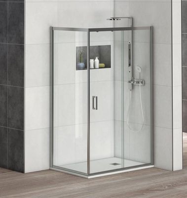 MAMPARA DE DUCHA LATERAL FIJO DENVER PRO 80CM CROMO