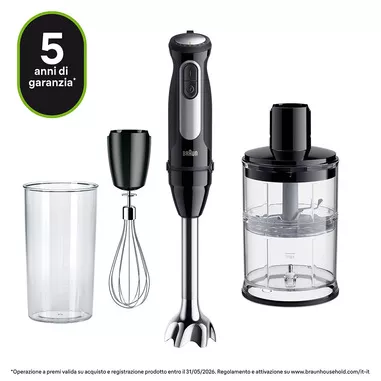 Braun MultiQuick 5 MQ55.254MBK 0,5 L Frullatore ad...