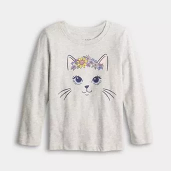 Girls 4-12 Jumping Beans® Core Long Sleeve Graphic Tee