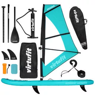 VIRTUFIT SUP Gonfiabile - Surfer 305 - Turchese - Con vela a vento e accessori