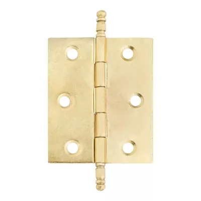 BISAGRA HIERRO 50 X 40 MM. CON REMATE LATONADA. 2 UDS