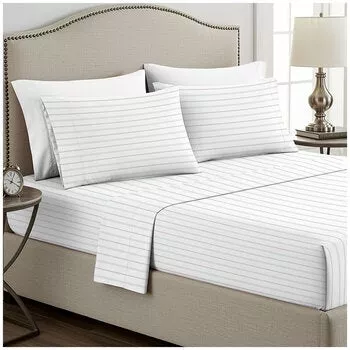 Boutique Living Cotton Flannel Sheet Set 4 Piece Queen
