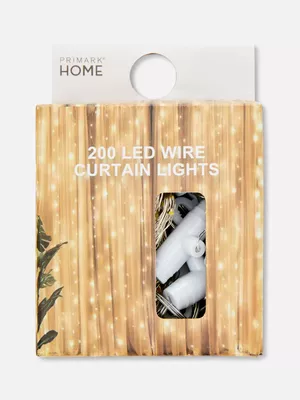 Cortina de 200 luces LED