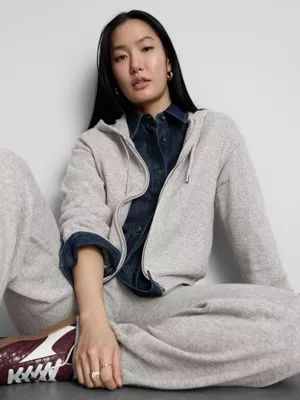 Sudadera con capucha y cremallera de The Edit