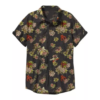 Boy's Star Wars Retro Prints  Button Down Shirt