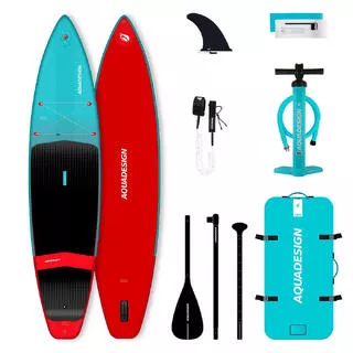 AQUADESIGN Pack Stand Up Paddle Gonfiabile Tempo Fusion (11'6 x 31 x 6")