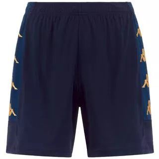 KAPPA pantaloncini da uomo in poliestere blu da fitness