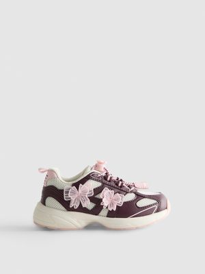 Zapatillas de suela gruesa con lazos