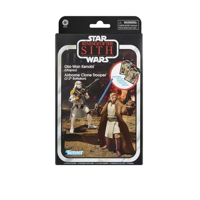 Star Wars The Vintage Collection Obi-Wan Kenobi & Clone Trooper Action Figures (3.75”)