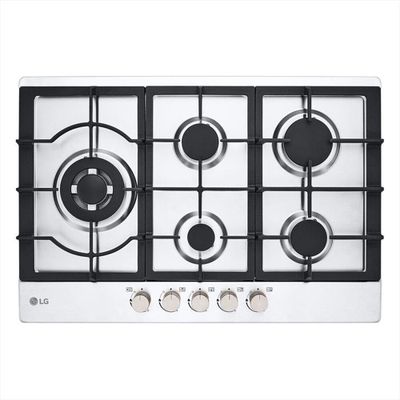 LG - Piano cottura a gas CBGZ3016S 75 cm-Inox