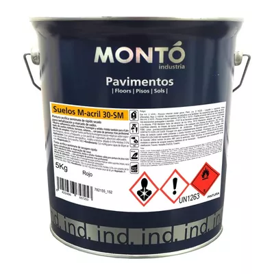 PINTURA SEÑALIZACIÓN Y PARKING 5KG ROJO