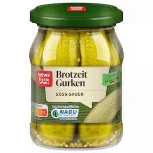REWE Beste Wahl Brotzeit-Gurken süß...