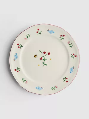 Plato llano floral
