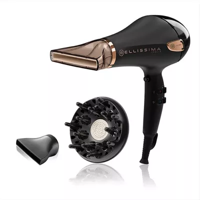 BELLISSIMA IMETEC - ASCIUGACAPELLI PROFESSIONALE CERAMIC P5 3800-Nero, Rose Gold