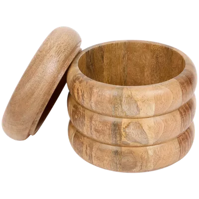 Dřevěná dóza s víkem