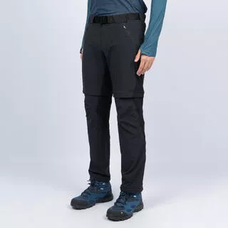 Pantaloni modulabili trekking uomo MH500 neri