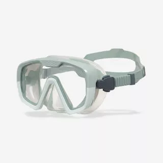 Maschera subacquea 100 MONO anti fog silicone verde