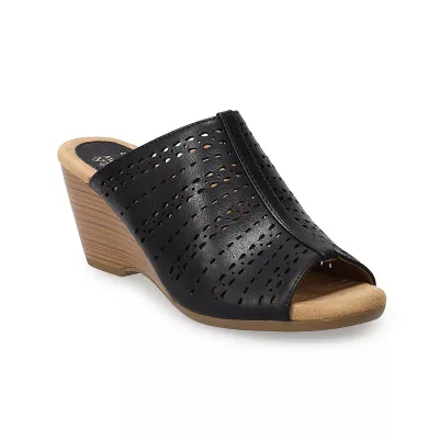 Croft & Barrow® Women's Wedge Slide Sandals