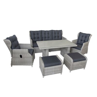 bellavista Luxus Dining Lounge "Canelli" grau - Home & Garden®