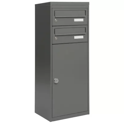 Mefa Mana 482, Pakkepostkasse m/2 brevbokse, basaltgrå