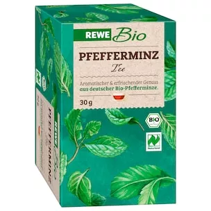 REWE Bio Pfefferminztee 30g, 20...