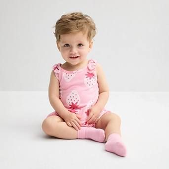 Baby Girl Carter's Strawberry Sleeveless Romper