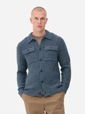 Cárdigan con botones y textura