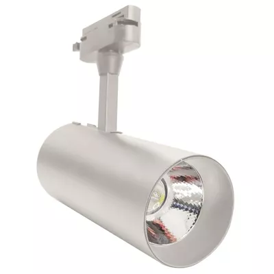 FOCO DE CARRIL LED MONOFÁSICO 30W BLANCO