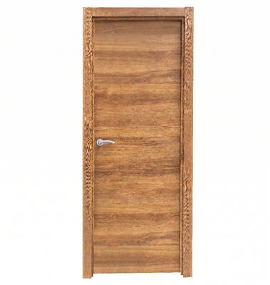 PUERTA INTERIOR EN BLOCK VINILO NOGAL CIEGA 80,5CM IZQUIERDA