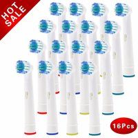 16pcs Replacement Brush Heads For Oral-B Electric Toothbrush Advance Power/Pro Health/Triumph/3D Excel/Vitality Precision Clean