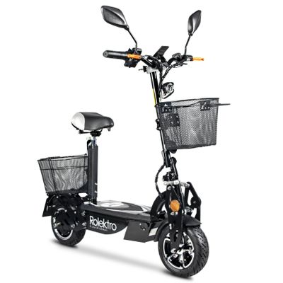 Rolektro, E-Joy Elektro-Scooter 20 Lithium, Schwarz, 36V-20AH Akku, 500 Watt
