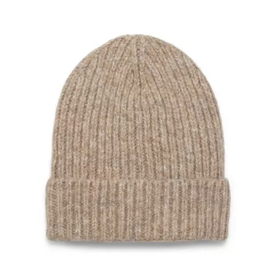 Time and Tru Women's Rib Beanie, One Size Fits Most, Toasted Heather