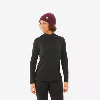 WEDZE Maglia termica sci donna 500 nera