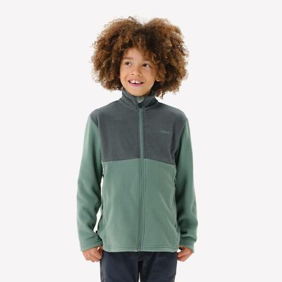 QUECHUA Fleecejacke Kinder Gr. 122–170 Wandern - MH500 Zip grün
