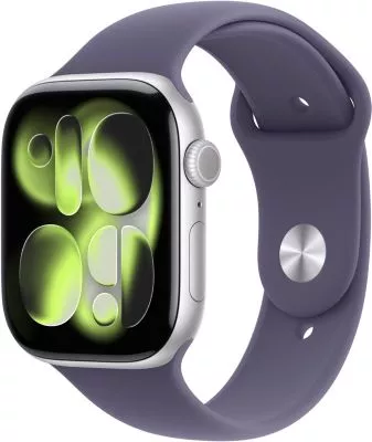 Montre connectée APPLE WATCH 46mm Alu Arg / Violet Serie 11 S/M Cellular