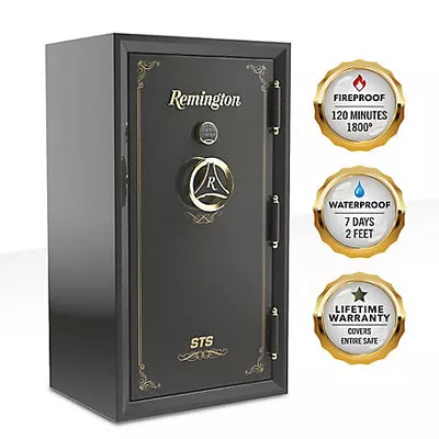 Remington 40 Long Gun + 6 Handgun 20.49 cu. ft. Electronic/Key Lock STS Gun Safe, Metallic