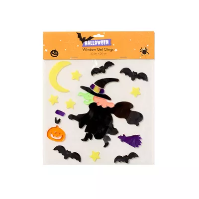 Halloween Window Gel Clings Small 20x20cm Assorted