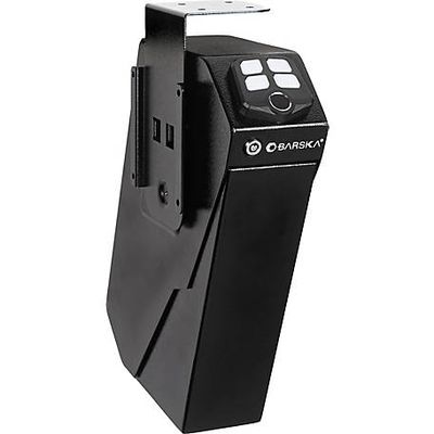 Barska Quick Access Biometric Handgun Desk Safe, 3 in. x 7.5 in. x 13.5 in.