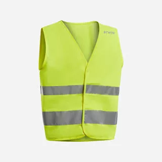 BTWIN Gilet di sicurezza ciclismo bambino giallo