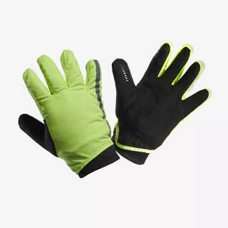 BTWIN Guanti ciclismo bambino 8-14 anni 500 giallo fluo