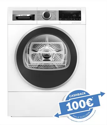 BOSCH - Asciugatrice Serie 6 WQG245D0IT 9Kg Classe C-Bianco