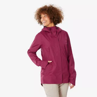 Giacca montagna donna NH500 impermeabile viola