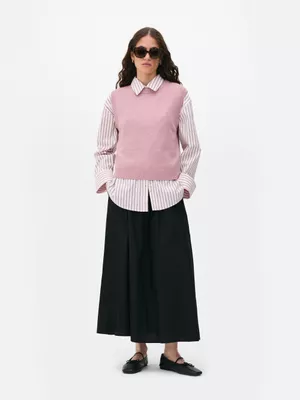 Falda midi de bajo circular de The Edit