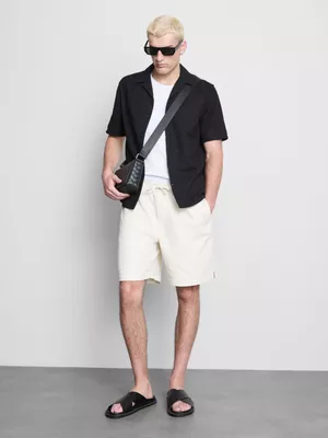 Camisa de manga corta con textura