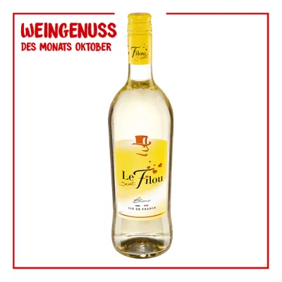 Le Sweet Filou Blanc Vin de France 11,0 % vol 1 Liter - Inhalt: 6 Flaschen